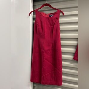Elegant Red Sleeveless Dress Ann Taylor